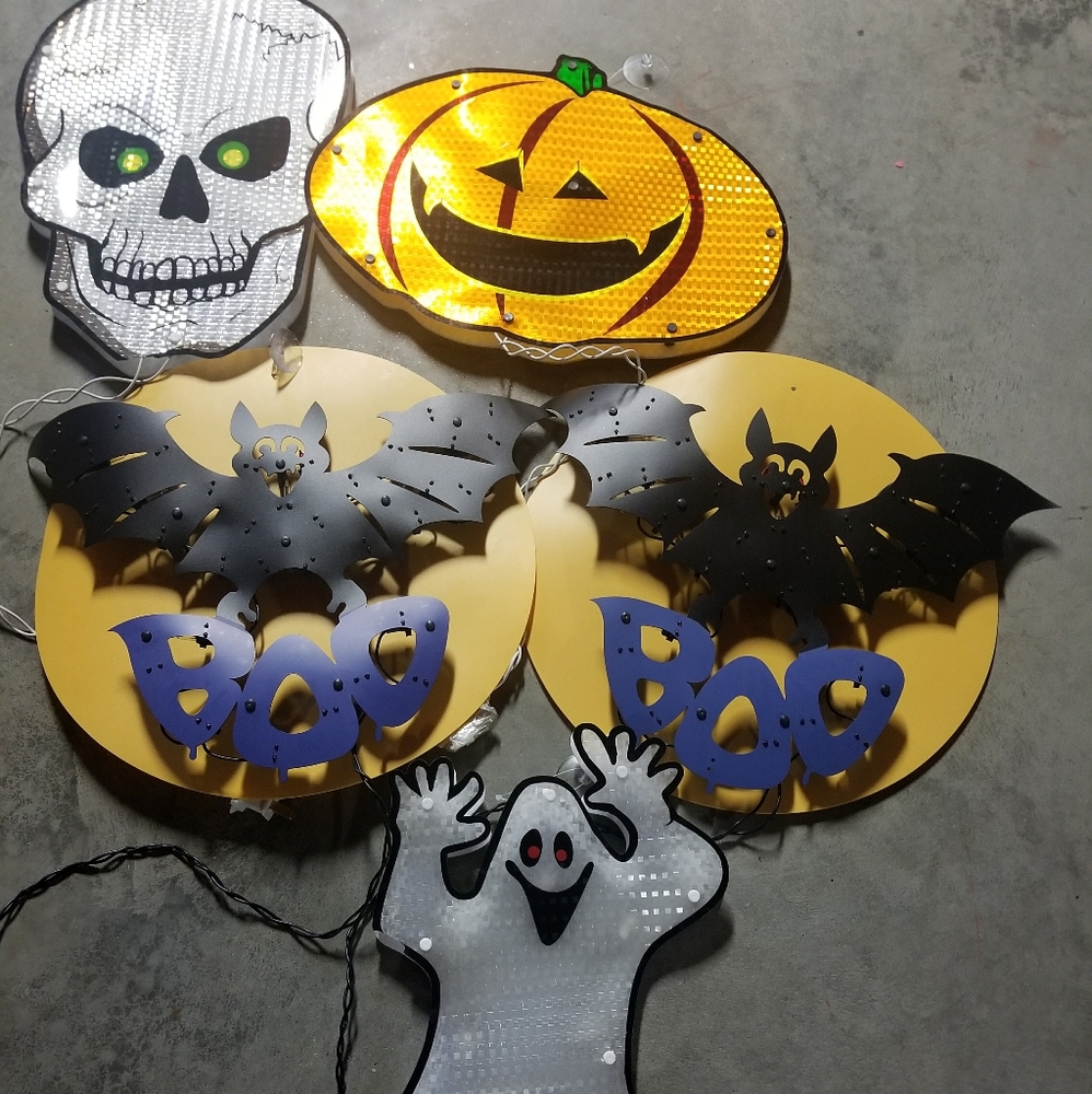 Holloween windows decorations